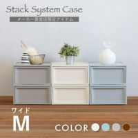 スタックシステムケース ワイドM 2段セット（引き出し収納ボックス）　5mout